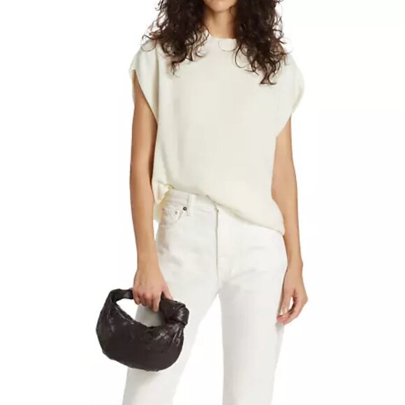 Loulou Studio Sagar Sleeveless Red Sweater - Large - Merino Wool Cashmere Blend - Picture 8 of 9